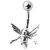 Nabelpiercing mit Silberdesign Engel. Die Banane b