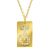 Dog Tag mit Katzensilhouette und Kristallen