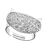 Ring mit einem Katzenkopf und Kristallen