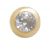 14 Karat Gold 4mm Kugel mit Kristall 1.6mm Gewinde