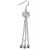 Silber Ohrringe Spirale mit Tropfen