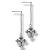 Silber Ohrstecker Kreuz mit Swarowski Kristallen