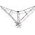 Halskette mit Spinne und Netz Design
