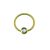 14 Karat Gold Lippenbändchenpiercing in 0.6mm Stär