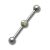 Ohrpiercing aus Chirurgenstahl mit Swarovski Krist