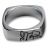 Ring Edelstahl, mattiert, 7mm hoch, mit GRAVUR