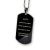 Dog Tag Stahlanhänger gross mit PVD-Beschichtung