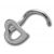 Nasenpiercing mit Herz Design