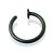 Fake-Piercing Nasenclip schwarz