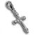 Charm-Anhänger Kreuz aus 925 Sterling Silber