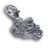 Charm-Anhänger Motorrad aus 925 Sterling Silber