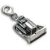 Charm-Anhänger Raupe aus 925 Sterling Silber