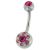Bauchnabelpiercing mit kleinen Swarovski