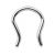 Septum Retainer aus Stahl 1.6x10.5x17.1mm