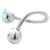 Body Twister aus Titanium mit Aufschraubkugeln 1.6mm