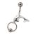 Piercing in Piercing mit Swarovskisteinen