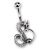 Piercing in Piercing mit Swarovskisteinen