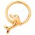 18 Karat Gold Nipple Piercing Ring Delfin