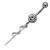 Bauchnabelstecker mit Spiraldesign
