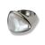 Stahlring mit Mother of Pearl Einlage