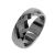 Ring aus Wolfram mit Facettenschliff