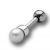 TIP Ohrschmuck Barbell Chirurgenstahl Pearl