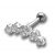 TIP Ohrschmuck Barbell  1.2x6mm mit fünf klaren Sw