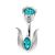Bauchnabelstecker im Blumen Design