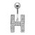 Bauchnabelbanane mit Zirkonien - ABC-Design  - H