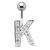Bauchnabelbanane mit Zirkonien - ABC-Design  - K