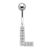 Bauchnabelbanane mit Zirkonien - ABC-Design  - L