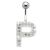 Bauchnabelbanane mit Zirkonien - ABC-Design  - P