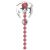 Upper Belly Shield Chain Design mit Strassketten