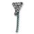 Upper Belly Shield Chain Dreieck mit Strassketten