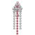 Upper Belly Shield Chain mit Strassketten und Swarovski