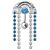 Upper Belly Shield Chain mit Strassketten