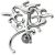 Bauchnabelpiercing 925 Sterling Silber