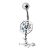 Bauchnabelstecker mit Hexendesign