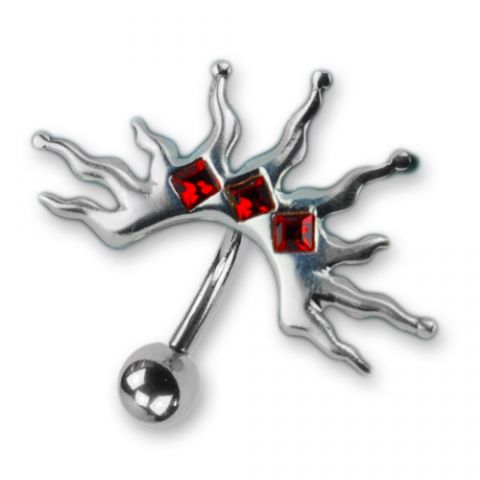 Swarovski Crystal Tattoos on Bauchnabelpiercing Mit Tattoo Design Ubp26 Silberschmuck