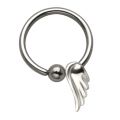 316L BCR 1.2x10mm mit Charm Engelsflügel