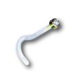 Bioplast Nasenstecker mit 18Karat Gold Design