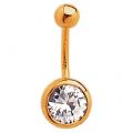 BP 07, 1,6x10mm, 9 carat gold, crystal