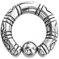 Ball Closure Ring mit Motiv in verschiedenen Stärken
