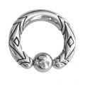 Ball Closure Ring mit Motiv 4,0mm Stärke
