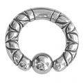 Ball Closure Ring mit Motiv 4,0mm Stärke