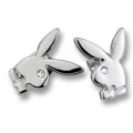 PLAYBOY Ohrstecker Bunny mit Kristallstein