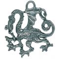 Kettenanhänger mit Drachen Design - feuerspeiender Drache