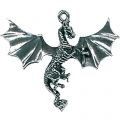 Kettenanhänger mit Drachen Design - fliegender Drache