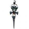Kettenanhänger Schwert mit Totenkopf