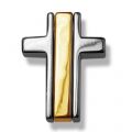 Kettenanhänger Kreuz dreiteilig Silber
